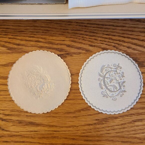 Paper Elegance Monogrammed "G" Dinner and Beverage Napkins and Paper Coasters - Picture 7 of 13